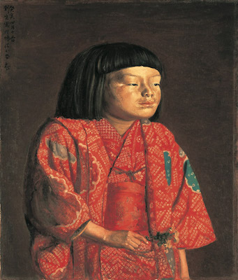 岸田劉生《童女図（麗子立像）》<br />
1923年 神奈川県立近代美術館