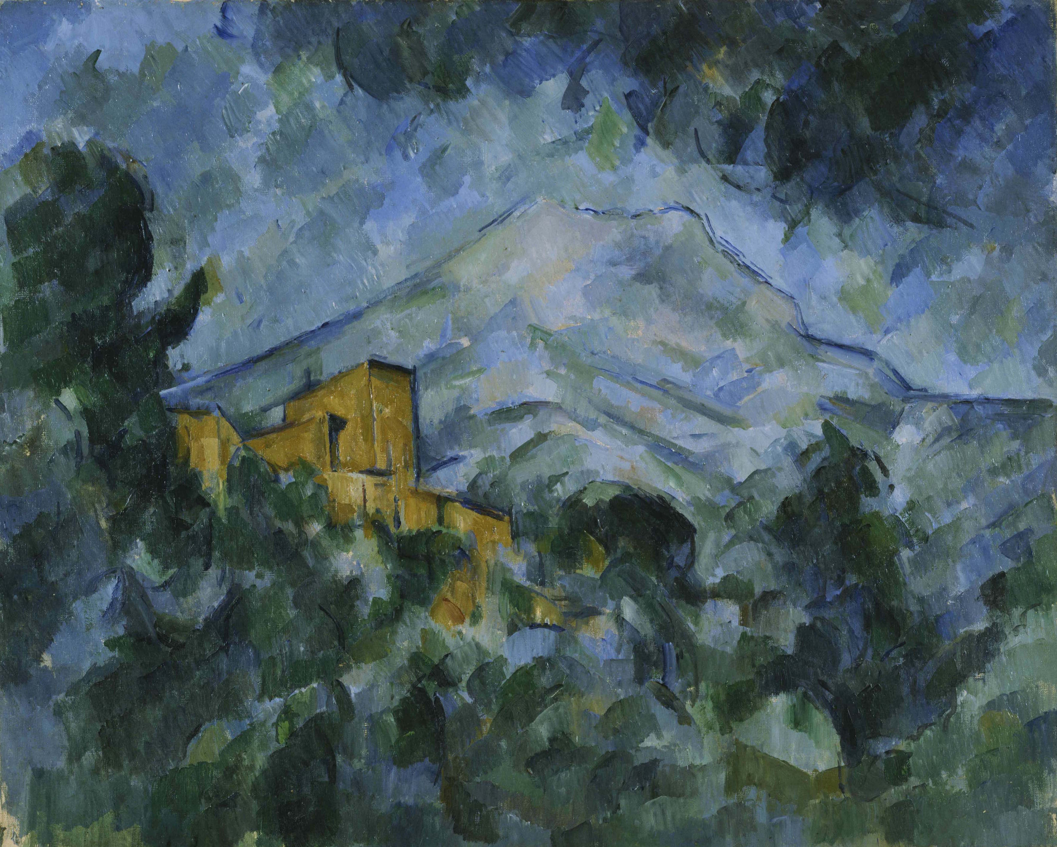ポール・セザンヌ<br />
《サント＝ヴィクトワール山とシャトー・ノワール》1904-06年頃