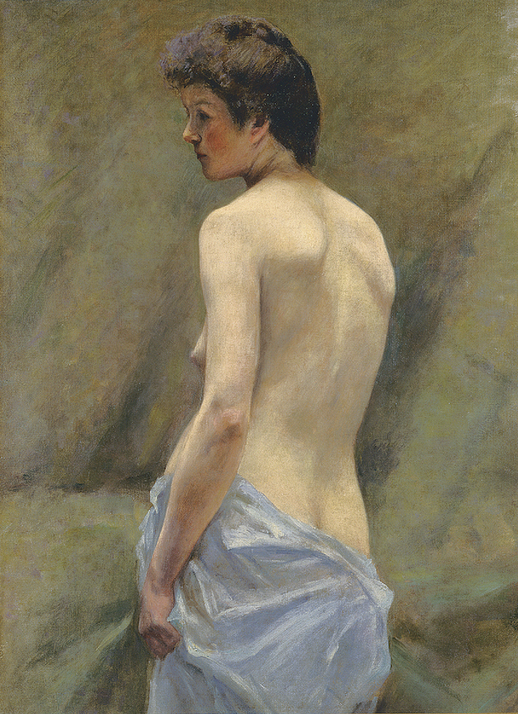 久米桂一郎《裸婦立像（習作）》1889年　<br />
久米美術館