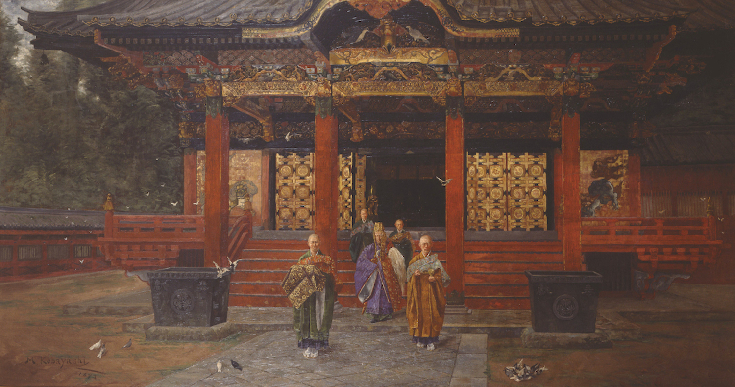小林萬吾《芝増上寺》1892−93年<br />
愛媛県美術館