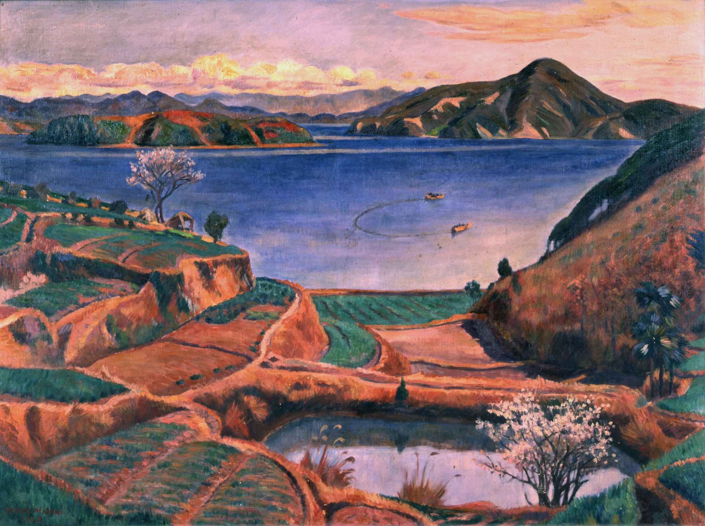 《三ツ口港の景》1917年　倉敷市立美術館蔵