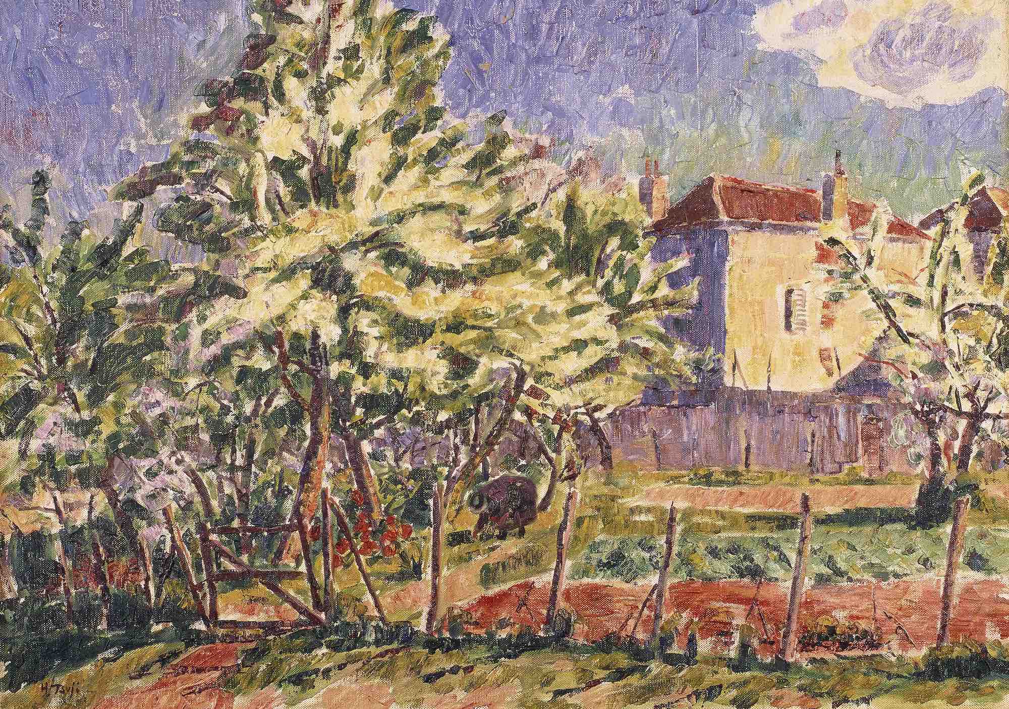 辻永《春（パリ郊外）》1921年 石橋財団アーティゾン美術館
