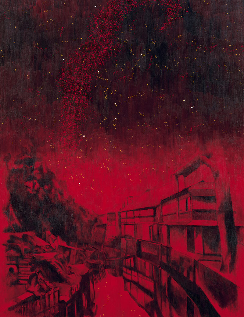 横尾忠則《水のある赤い風景》1996年　<br />
作家蔵（横尾忠則現代美術館寄託）<br />
