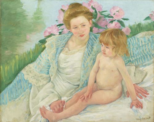 メアリー・カサット《日光浴（浴後）》1901年<br />
石橋財団アーティゾン美術館