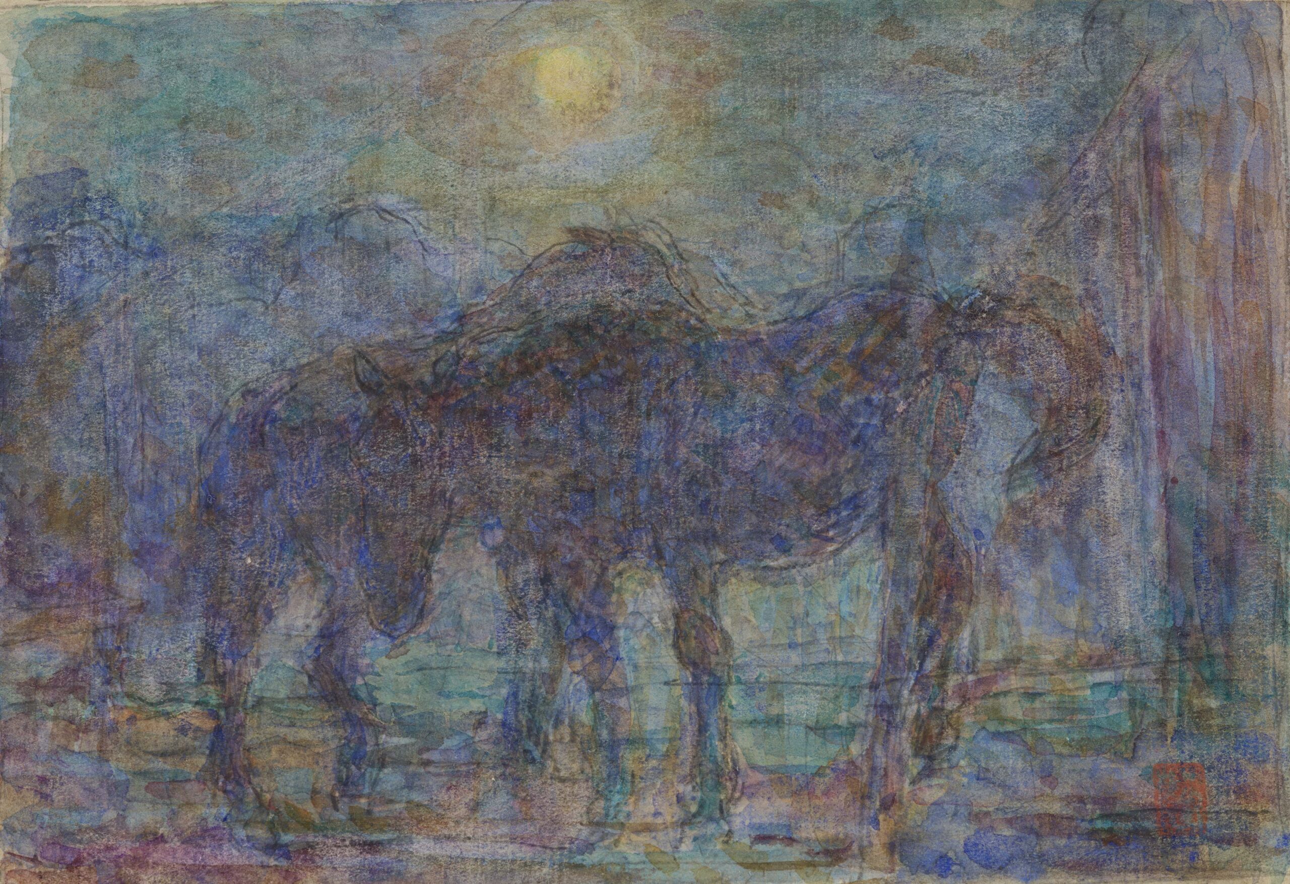 坂本繁二郎《月下の馬》　石橋財団アーティゾン美術館蔵
