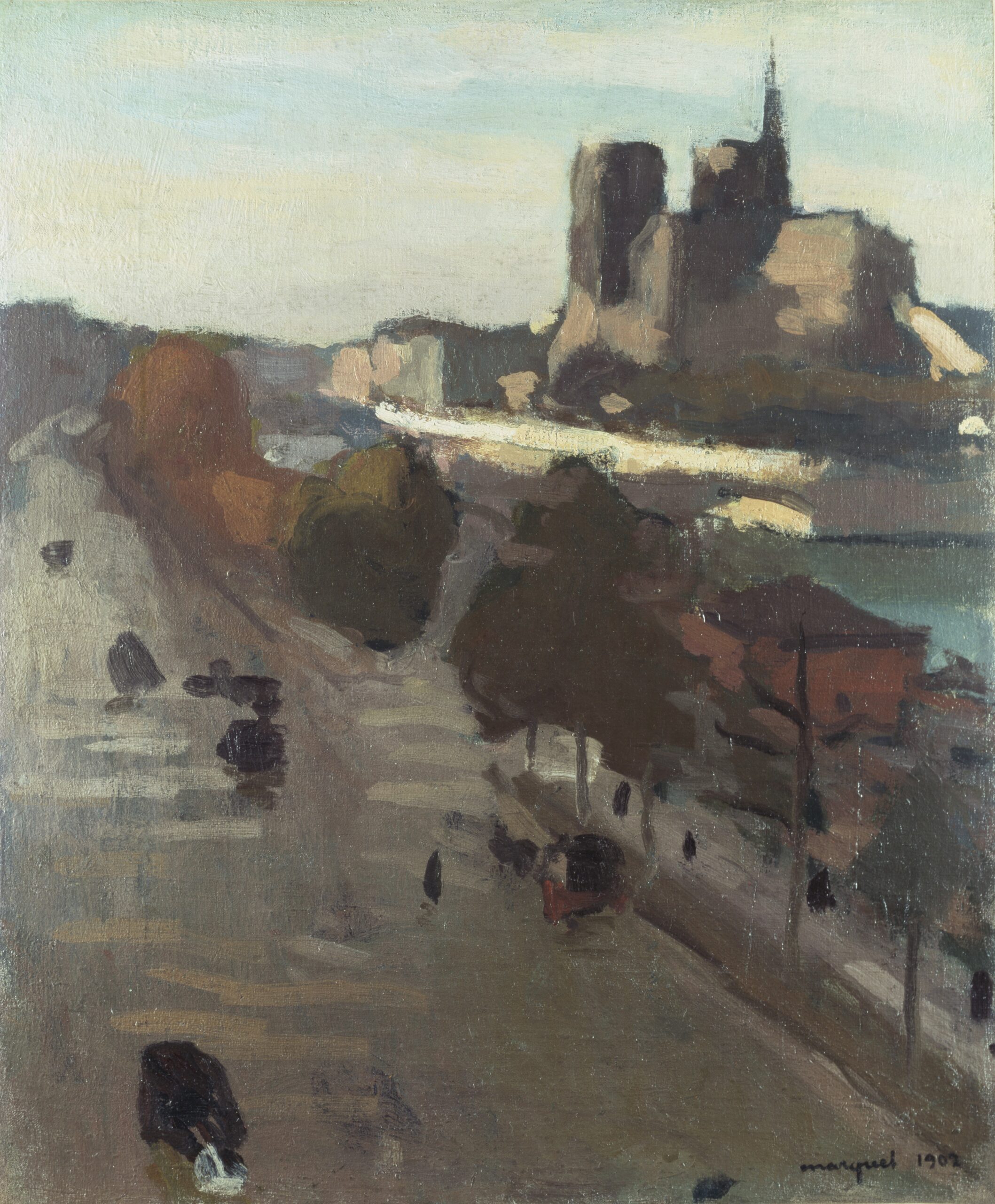 《ノートル＝ダム大聖堂の後陣》1902年　愛知県美術館