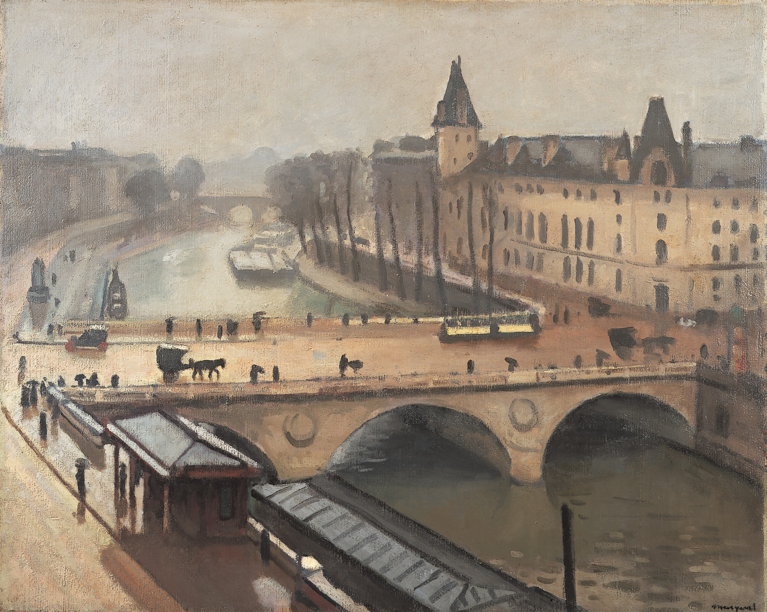 《パリのセーヌ河》1916年　静岡近代美術館