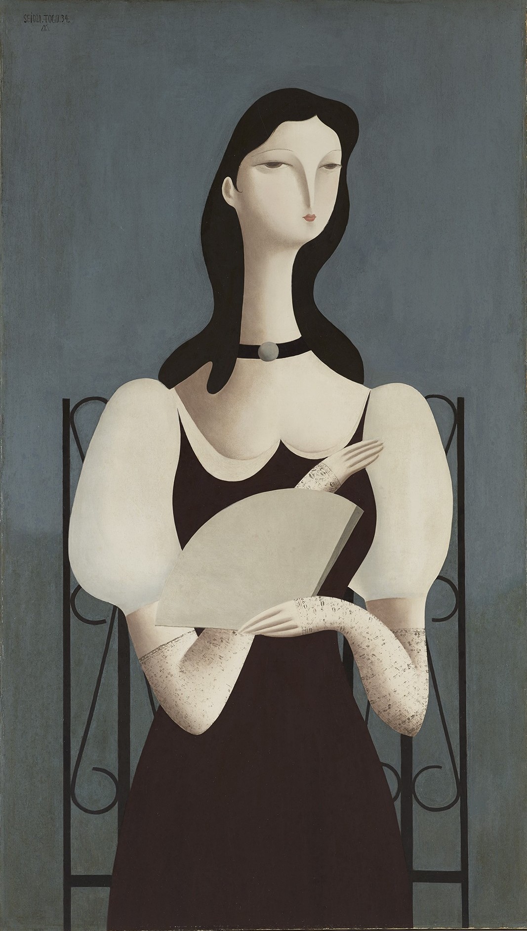 東郷青児《扇》1934年 <br />
©Sompo Museum of Art, 26035 